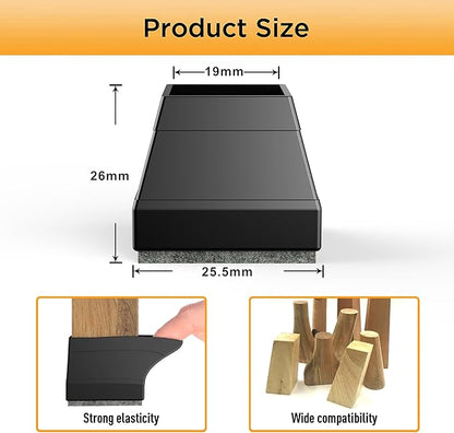 Square Chair Leg Protectors for Hardwood Floors - Image 2