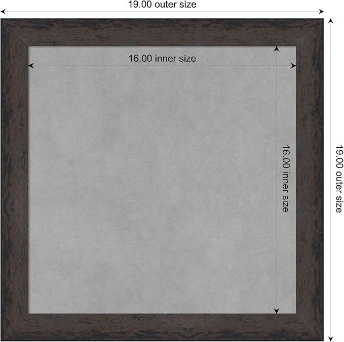 Amanti Art Black Framed Magnetic Board 19x19 Small Vision Board - Image 4