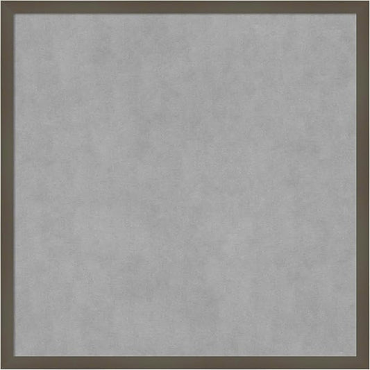 Amanti Art Grey Framed Magnetic Board 25x25 Medium Vision Board by AmantiArt