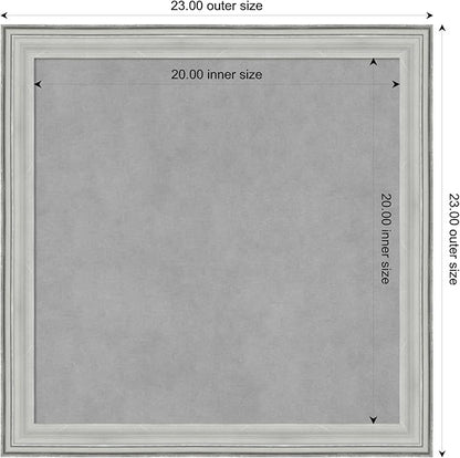 Amanti Art Silver Framed Magnetic Board 23x23 Medium Vision Board - Image 4