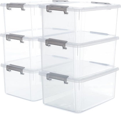 Citylife 6 Packs 17 QT Plastic Storage Bins by Unknown