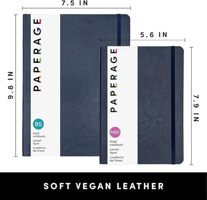 PAPERAGE Softcover Lined Journal Notebook, 160 Pages, Medium College Ruled - Image 2