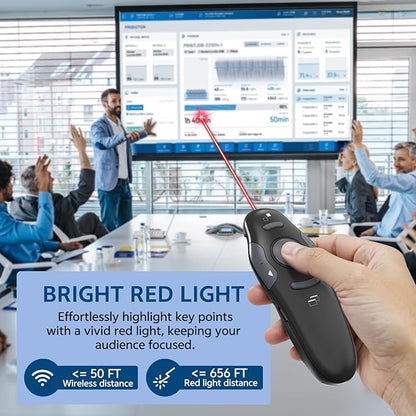 Presentation Clickers, Powerpoint Clicker Wireless Presenter Remote, - Image 4
