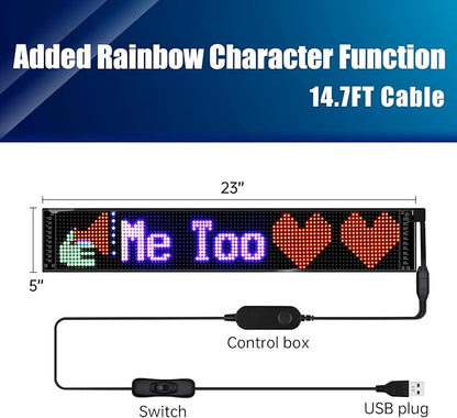 Programmable LED Signs, Flexible Scrolling LED Display, Edit Text, Animations - Image 4