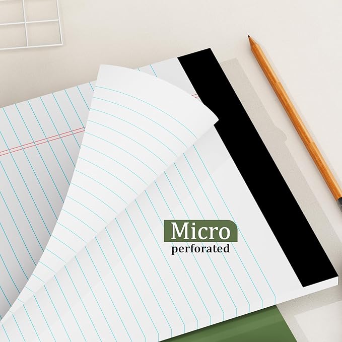 AILZFEI 2 Pack of Legal Pads 8.5 x 11 College Ruled Writing Pads 8.5" x 11.75" - Image 5