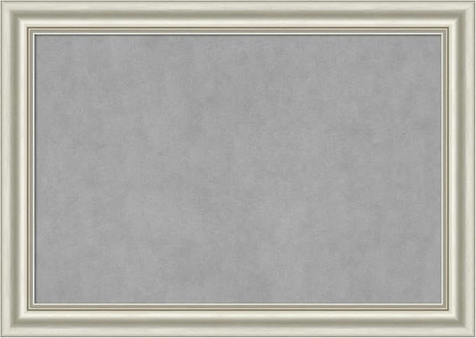 Amanti Art Silver Framed Magnetic Board 30x42 Large Vision Board by AmantiArt