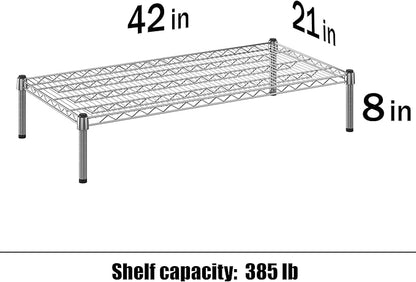 Regal Altair 21" Deep x 42" Wide x 8" Height Wire Shelving Kit | 1-Tier | NSF - Image 3