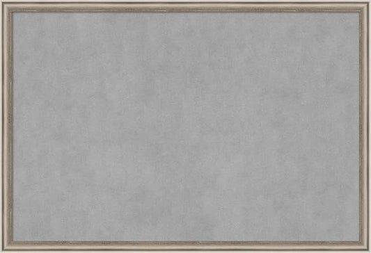 Amanti Art Silver Framed Magnetic Board 26x38 Large Vision Board by AmantiArt
