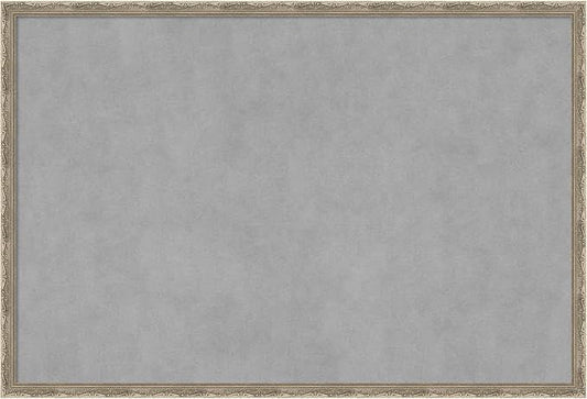 Amanti Art Silver Framed Magnetic Board 26x38 Large Vision Board by AmantiArt