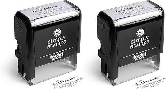 The Duncans Personalized Self-Inking Address Stamp | Envelope Return Address by 904Custom