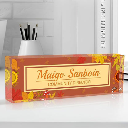 Personalized Name Plate for Desk Custom Acrylic Desk Name Plate Custom Employee - Image 4