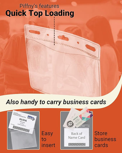 Clear ID Holder for Lanyard - Image 5