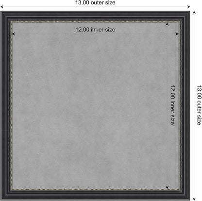 Amanti Art Black Framed Magnetic Board 13x13 X-Small Vision Board - Image 4