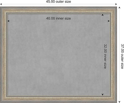 Amanti Art Silver Framed Magnetic Board 37x45 X-Large Vision Board - Image 3