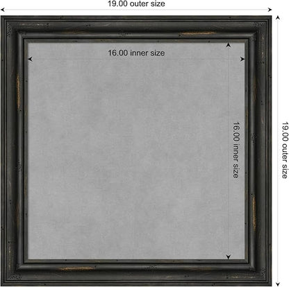 Amanti Art Black Framed Magnetic Board 19x19 Small Vision Board - Image 3