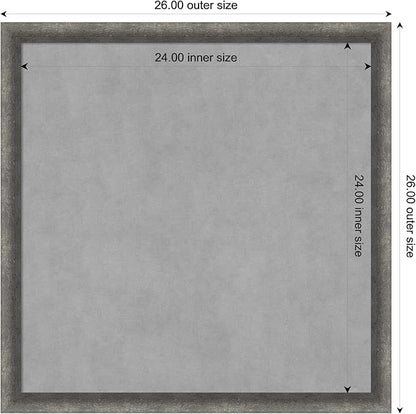 Amanti Art Grey Framed Magnetic Board 26x26 Medium Vision Board - Image 3