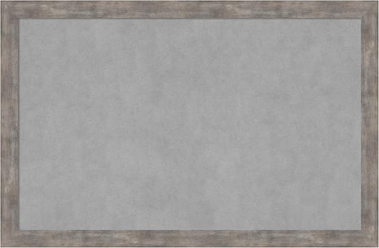 Amanti Art Silver Framed Magnetic Board 23x35 Large Vision Board by AmantiArt