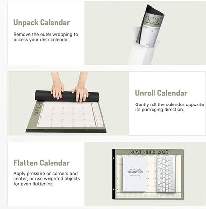 Forvencer 22" x 17" Large Desk Calendar 2026, 20 Months Calendar Runs from - Image 7