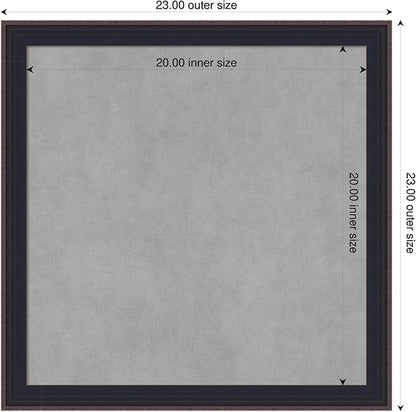 Amanti Art Black Framed Magnetic Board 23x23 Medium Vision Board - Image 2