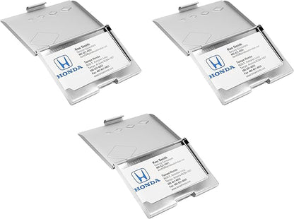 Stephanie Imports Set of 3 Slim & Minimalist Metal Business Card Holder Unisex - Image 3