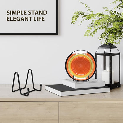 LIONWEI LIONWELI Black Decorative Plate Stand Holder Picture Frame Stand Easel - Image 3