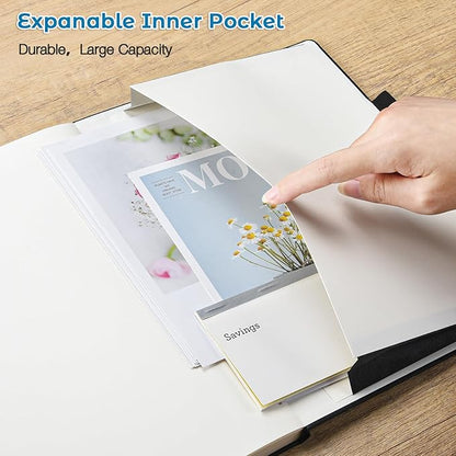 College Ruled Notebook, A4 Hardcover Leather Notebook - Image 4