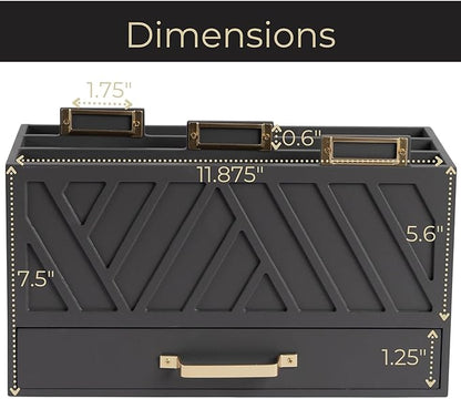 BLU MONACO | Grey Three-Tier Desktop Mail Organizer - Image 6