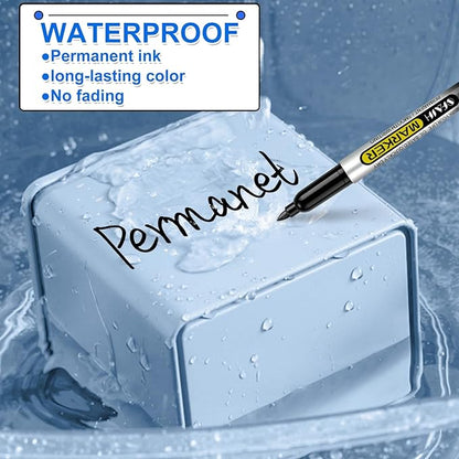 SFAIH 100 Black Permanent Markers Bulk -1s Quick Drying, Fine Point Markers - Image 6