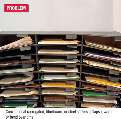 Ultimate Office TierDrop™ 40-Slot, 47 ½"w Literature, Mail and Classroom Sorter - Image 2