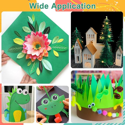 OcePor 100 Sheets Christmas Green Cardstock Paper, Colored Printer Paper 8.5 x - Image 7