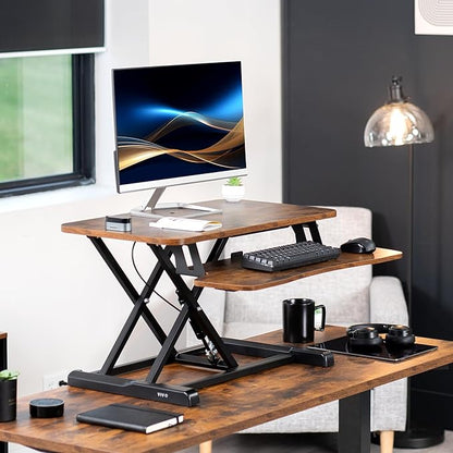 VIVO 28 inch Desk Converter, K Series, Height Adjustable Sit to Stand Riser - Image 2
