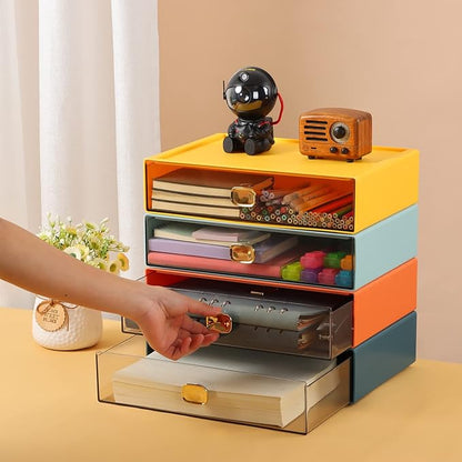 OSteed Spacious Desktop Storage Box, 1 Large Storage Drawer, Stackable Office - Image 7