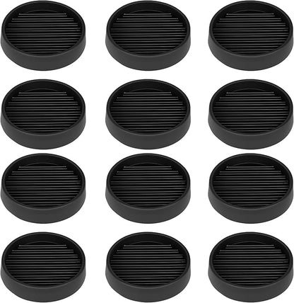 Non Slip Furniture Pads, 2.5” Round Rubber Caster Cups, Anti-Slip Gripper by VOCOMO