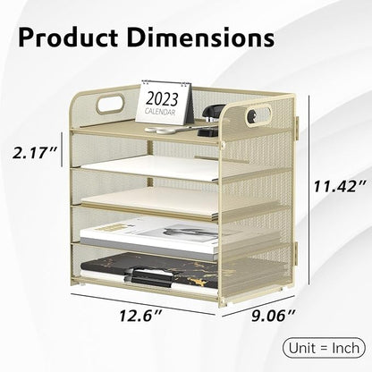 Supeasy 5 Trays Paper Organizer Letter Tray - Image 5