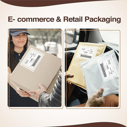 7x10 Shipping Label Sleeves 200 Pack- Strong Adhesive Back - Image 4
