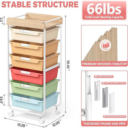 Rolling Storage Utility Cart - Image 3