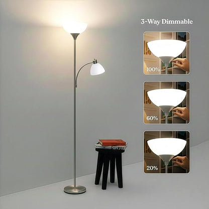 Brightech Sky Dome Plus LED Floor lamp, Torchiere Super Bright Floor Lamp - Image 5