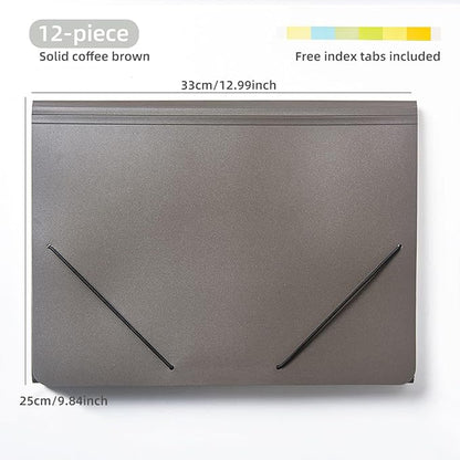 Expanding File Folder with Tabs, 13 Pockets File Organizer Accordion File - Image 2