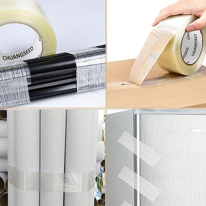 CHUANGSEED 3Pack Mono Filament Strapping Tape 6.2mil x 2Inch x 60yds Commodity - Image 8