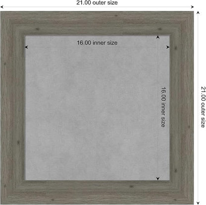 Amanti Art Grey Framed Magnetic Board 21x21 Small Vision Board - Image 3