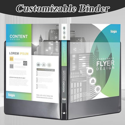 CIXILDTS 1-inch Round Ring Binder, Durable 1" 3 Ring Binder Fit Letter Size - Image 6