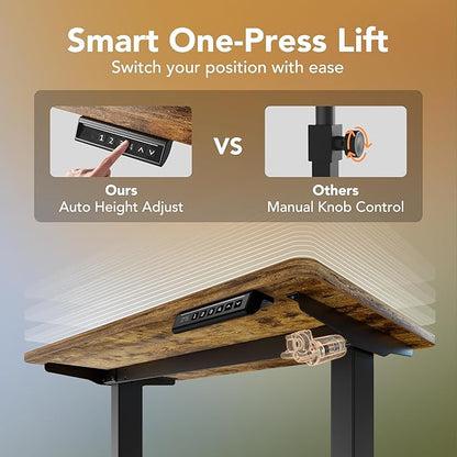 HUANUO 43 x 24 inch Electric Standing Desk Adjustable Height, 4 Memory Height - Image 6