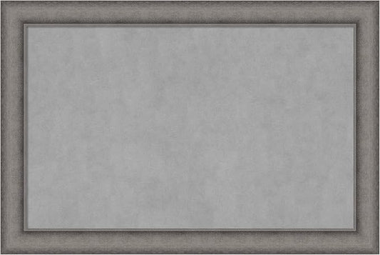 Amanti Art Grey Framed Magnetic Board 24x36 Large Vision Board by AmantiArt