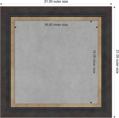 Amanti Art Black Framed Magnetic Board 21x21 Small Vision Board - Image 4