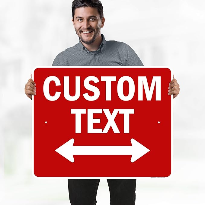 Custom Arrow, Custom Directional Sign, Two way Arrow, 24x30 Inches, Rust Free - Image 2