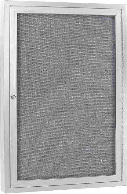 Enclosed Bulletin Board with Locking Door, Outdoor Bulletin Board Weatherproof by Unknown