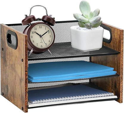 Wood Desk Organizer by BOERSHUN