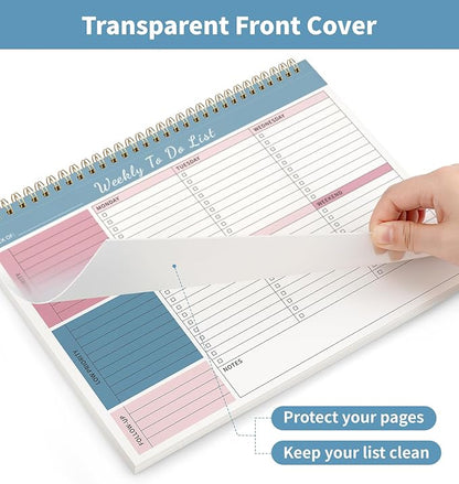 104 Pgs Weekly To Do List Notepad, 52 Duplex-Printed Undated Sheets 100 - Image 6