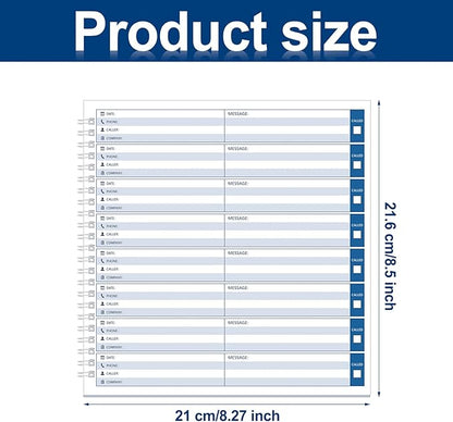 Geyee Phone Message Voice Mail Log Book 8. 27 x 8. 5 Inches Voicemail Message - Image 7