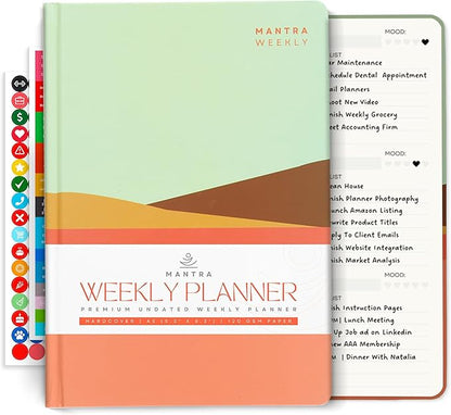 2026 Planner, Daily Journal & Gratitude Journal All-In-One by MantraPlanner